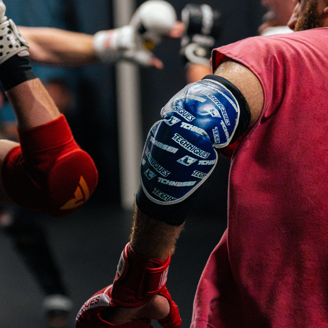 Combat Blue Elbow Guards, view 13