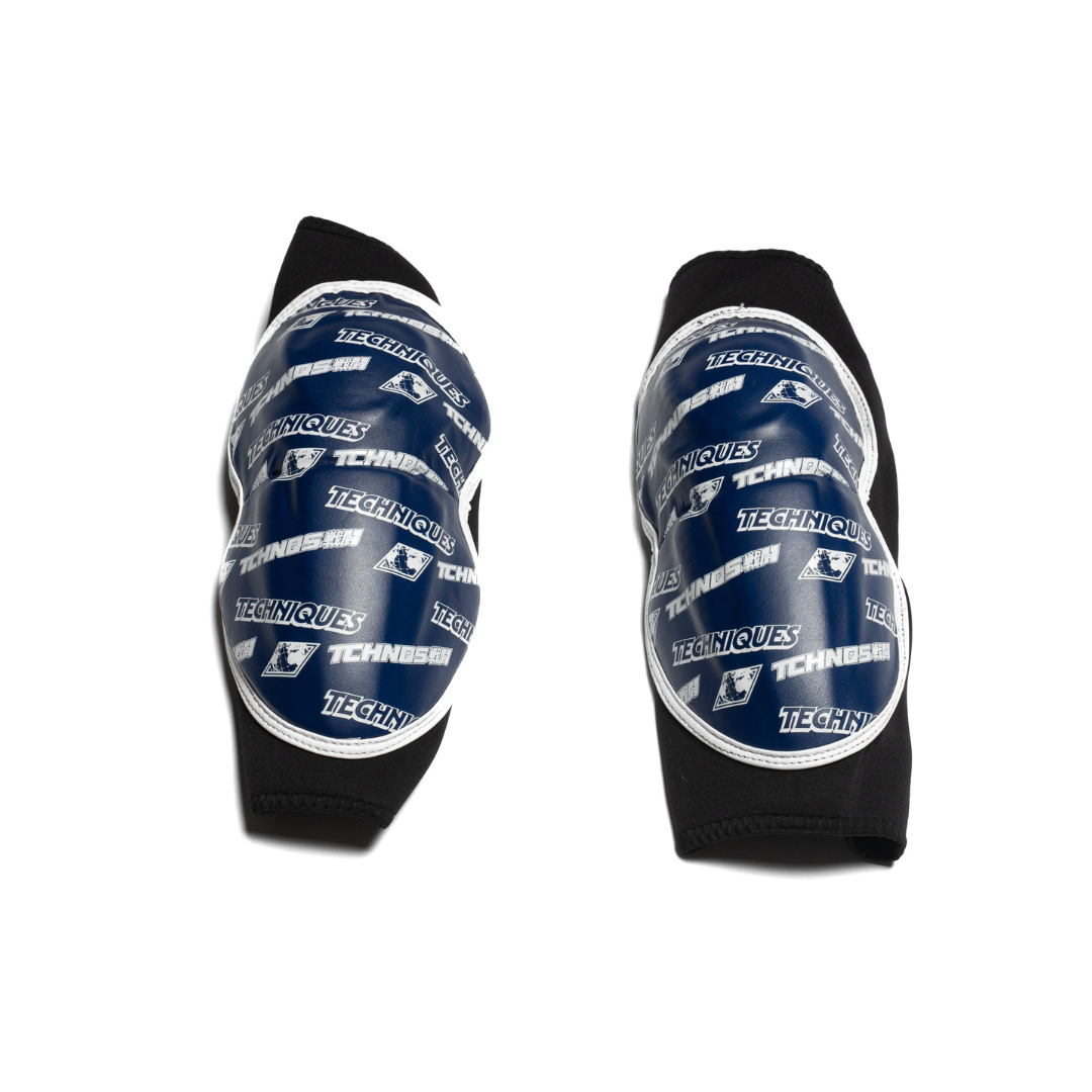 Combat Blue Knee Guards, view 3