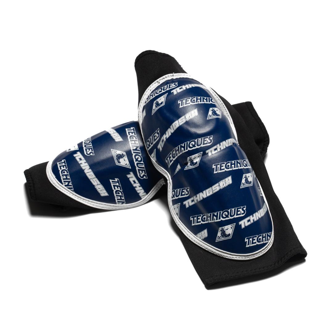 Combat Blue Knee Guards, view 4