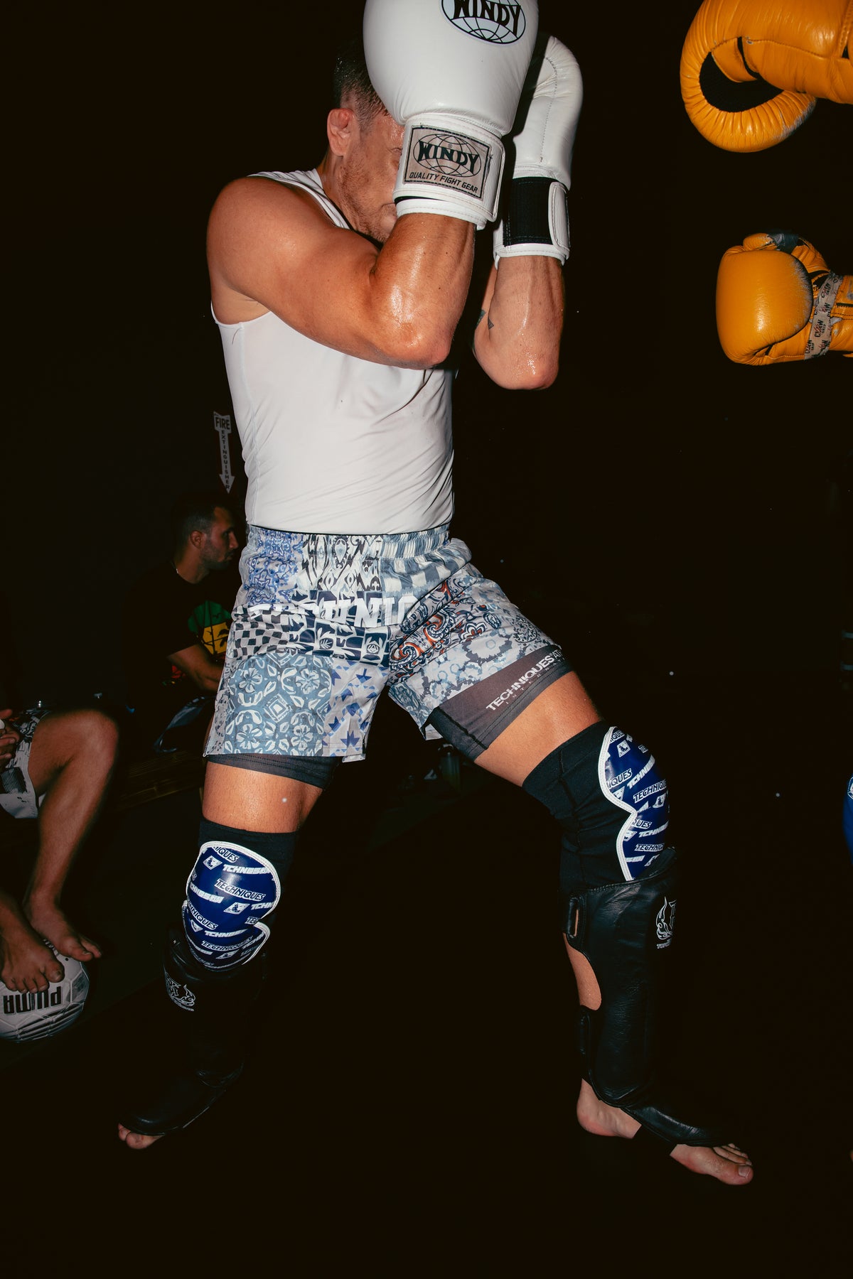 Combat Blue Knee Guards, view 7