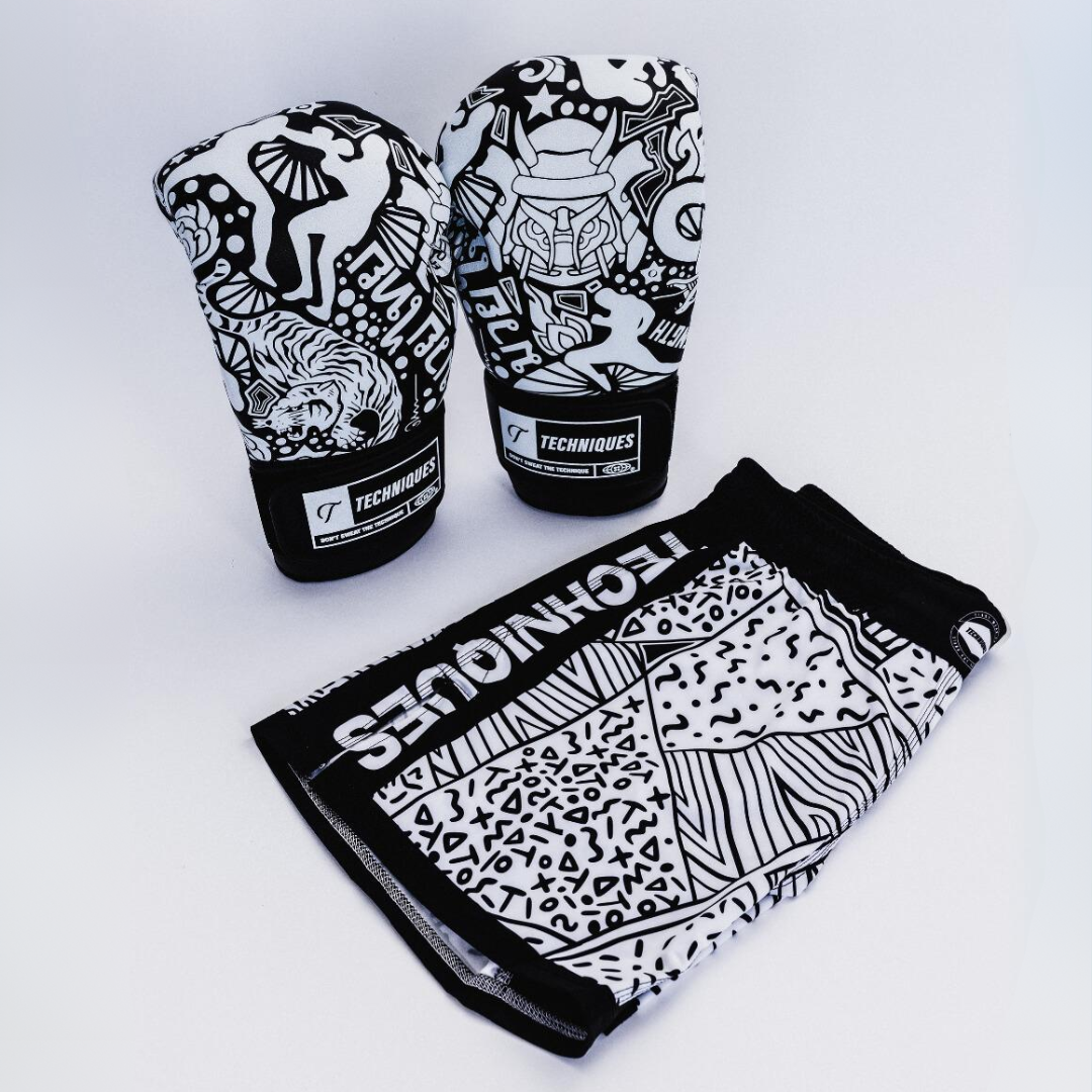 Musashi Gloves &amp; Cookies n&#39; Cream MMA Shorts