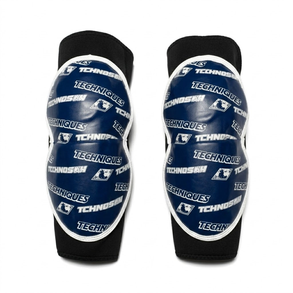 Combat Blue Elbow Guards, view 3