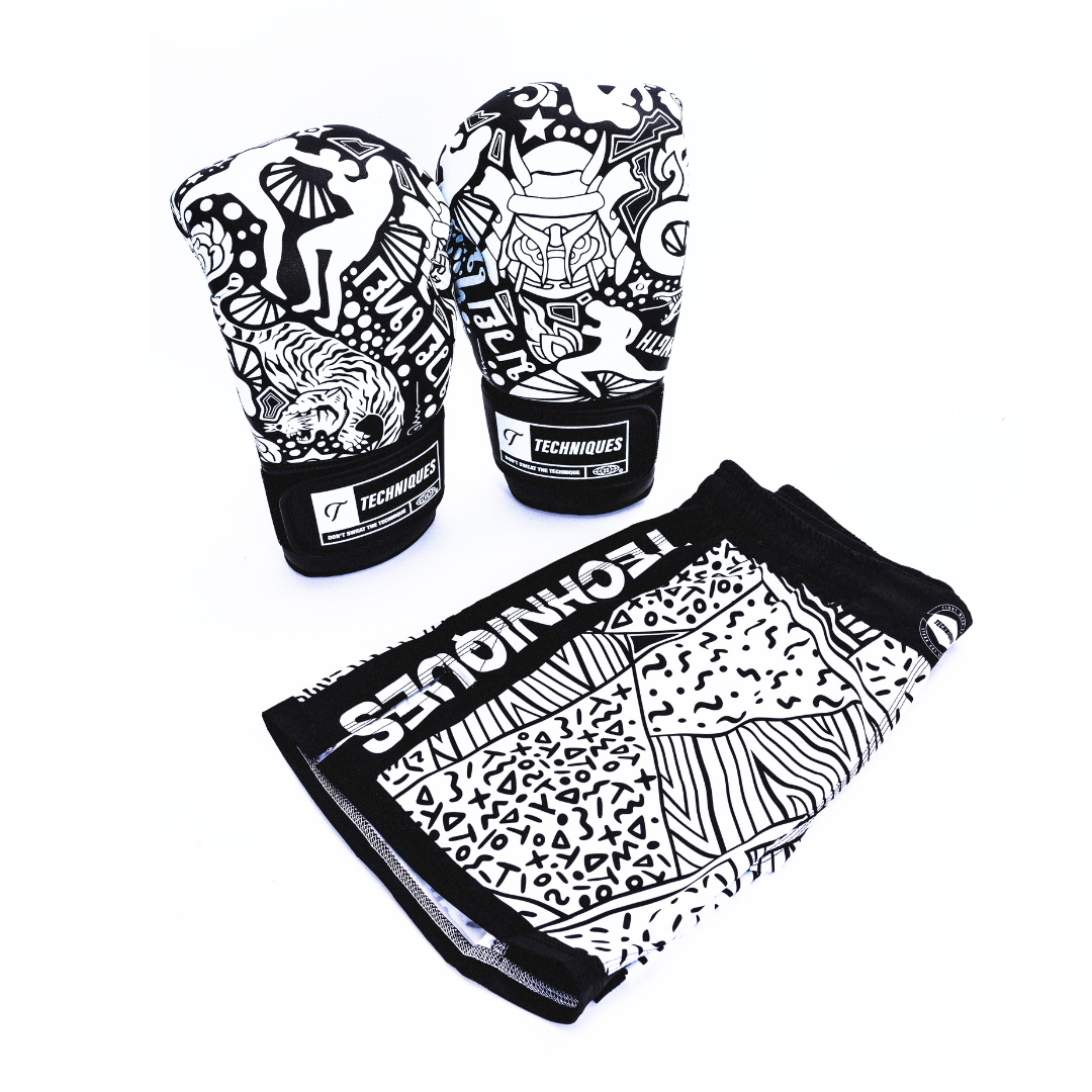 Musashi Gloves &amp; Cookies n&#39; Cream MMA Shorts